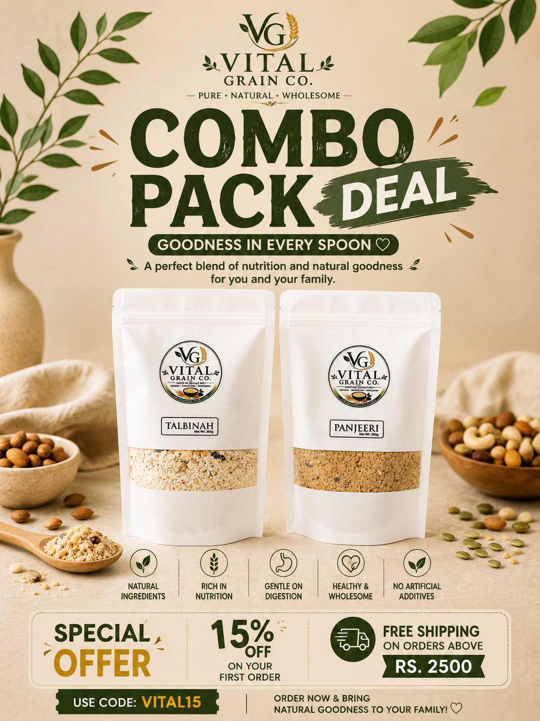 Talbinah + Panjeeri (Combo Pack)